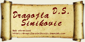 Dragojla Šiniković vizit kartica